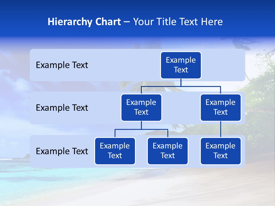 White Coconut Bay PowerPoint Template
