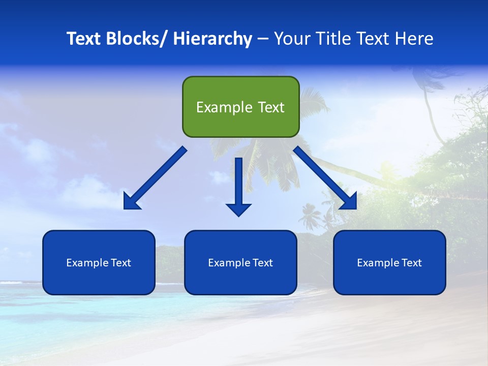 White Coconut Bay PowerPoint Template