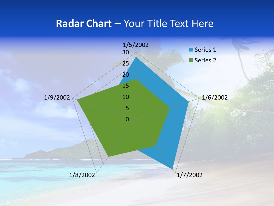 White Coconut Bay PowerPoint Template