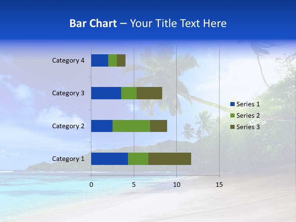 White Coconut Bay PowerPoint Template