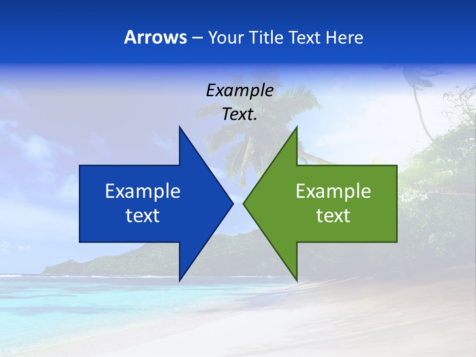 White Coconut Bay PowerPoint Template