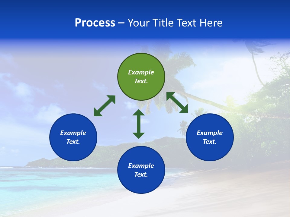 White Coconut Bay PowerPoint Template
