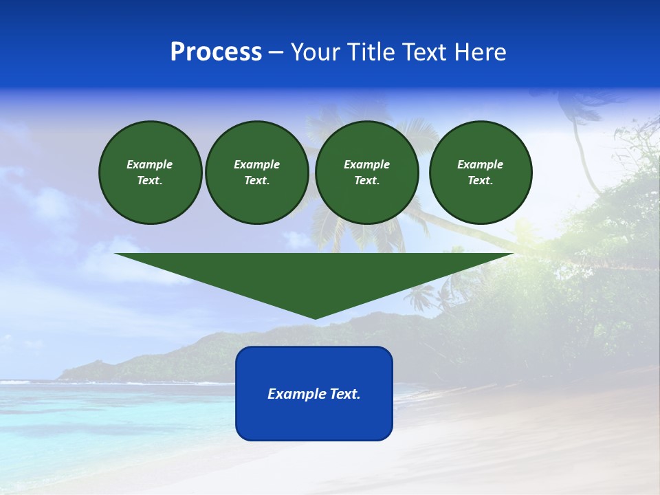 White Coconut Bay PowerPoint Template