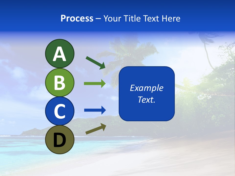 White Coconut Bay PowerPoint Template