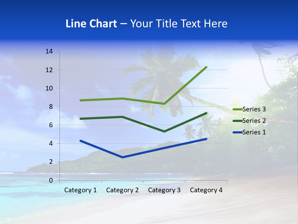 White Coconut Bay PowerPoint Template
