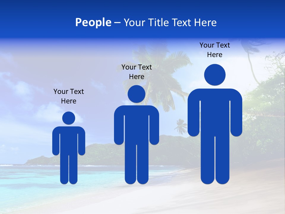 White Coconut Bay PowerPoint Template