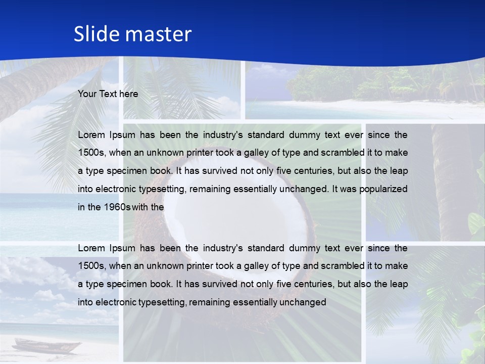 Relax Summer Maldives PowerPoint Template