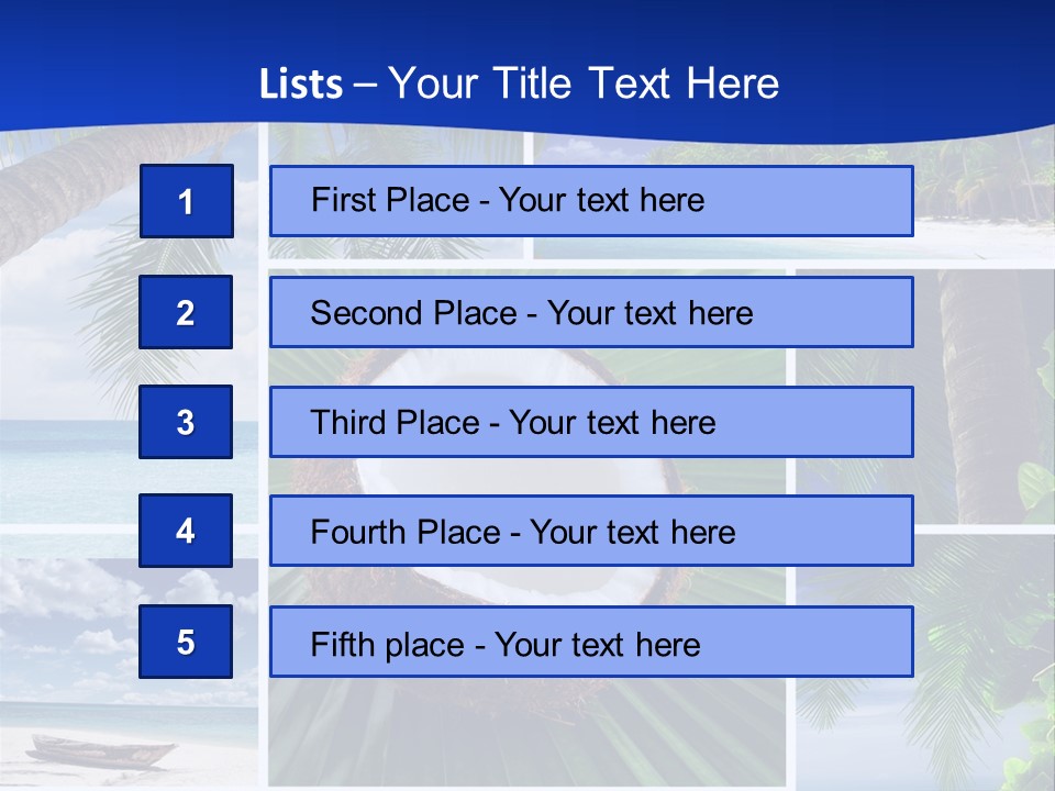 Relax Summer Maldives PowerPoint Template