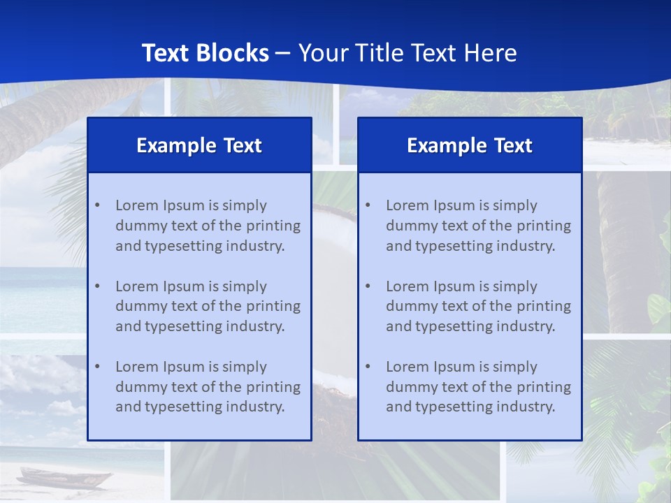 Relax Summer Maldives PowerPoint Template