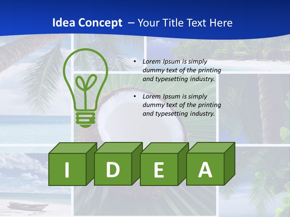 Relax Summer Maldives PowerPoint Template