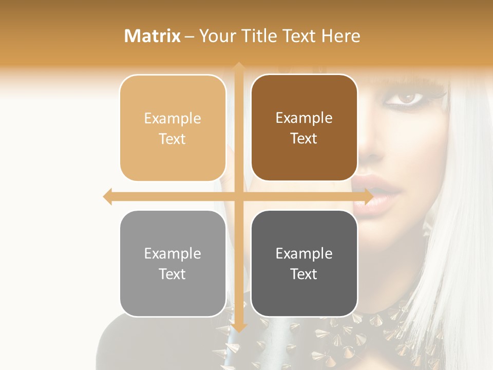 Portrait Fringe Hairstyle PowerPoint Template