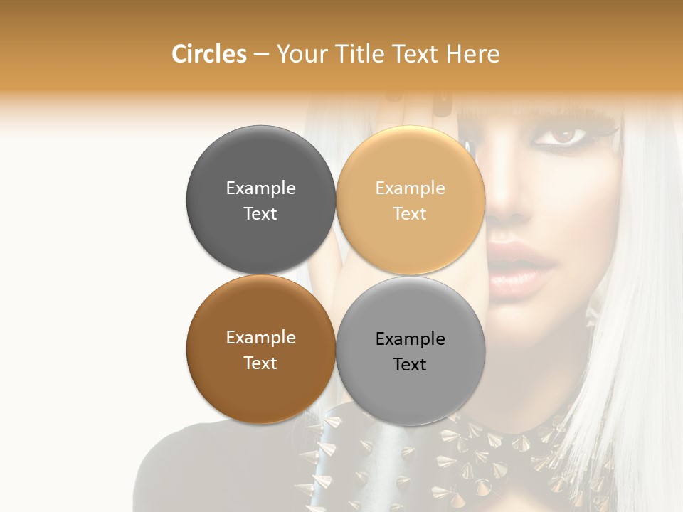 Portrait Fringe Hairstyle PowerPoint Template