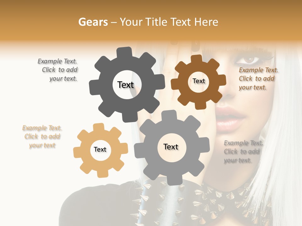 Portrait Fringe Hairstyle PowerPoint Template