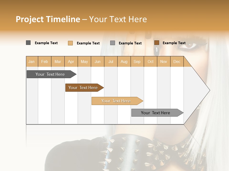 Portrait Fringe Hairstyle PowerPoint Template