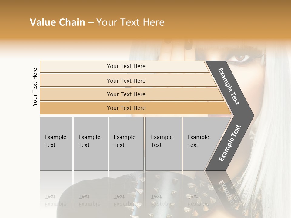 Portrait Fringe Hairstyle PowerPoint Template