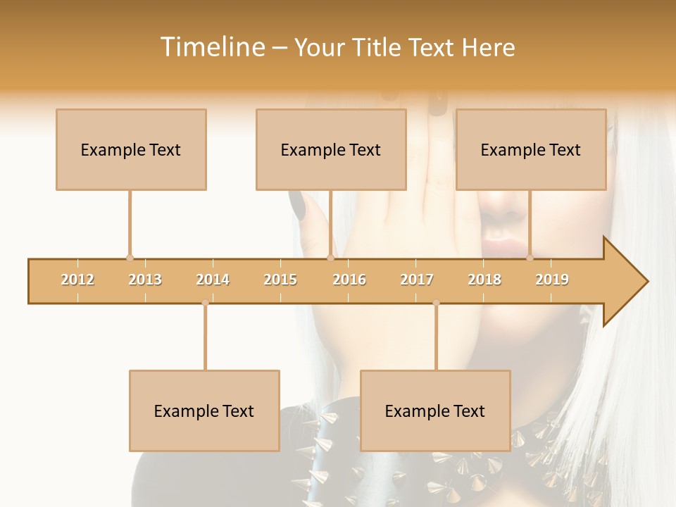 Portrait Fringe Hairstyle PowerPoint Template