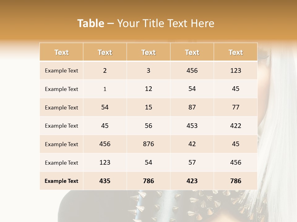 Portrait Fringe Hairstyle PowerPoint Template