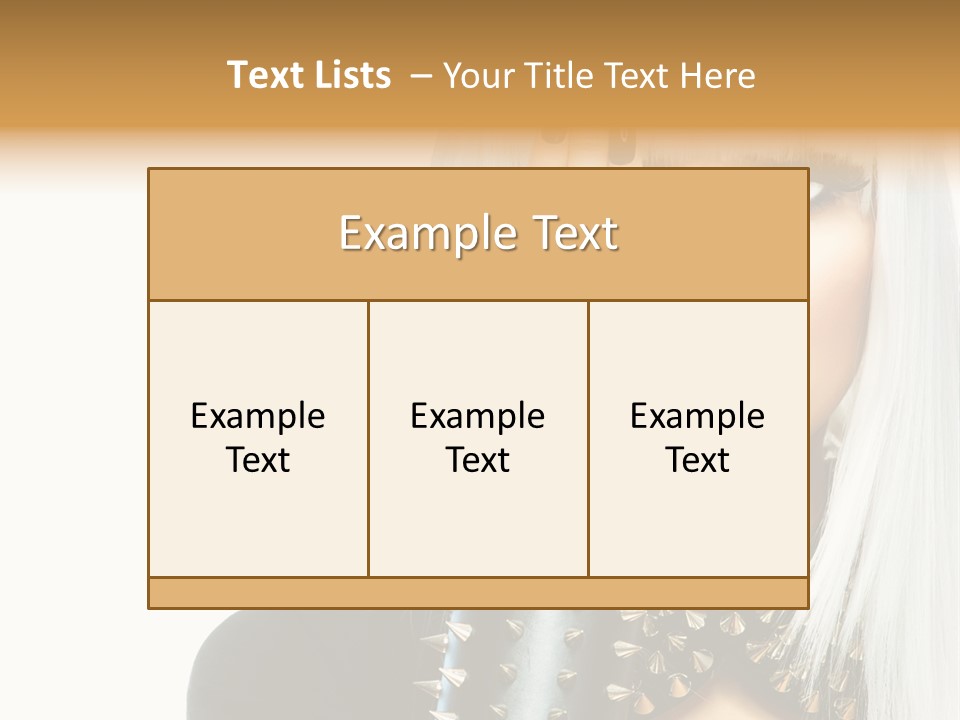 Portrait Fringe Hairstyle PowerPoint Template