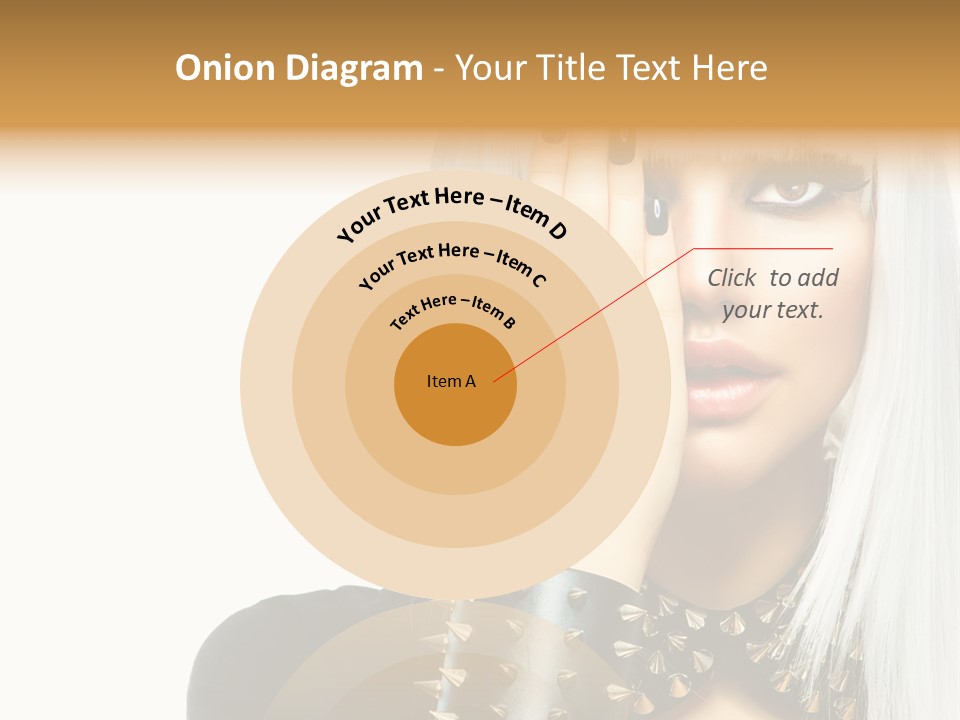 Portrait Fringe Hairstyle PowerPoint Template