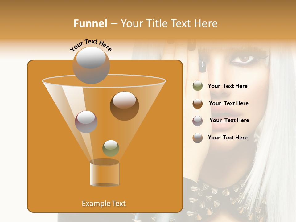 Portrait Fringe Hairstyle PowerPoint Template