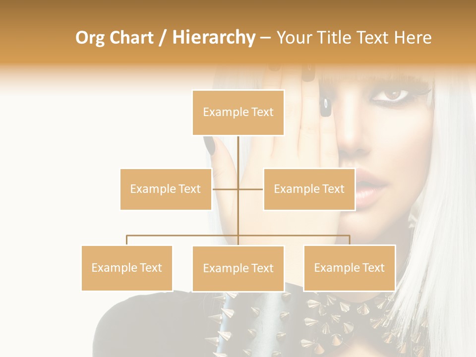 Portrait Fringe Hairstyle PowerPoint Template