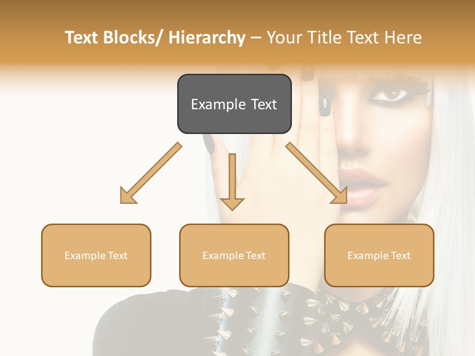 Portrait Fringe Hairstyle PowerPoint Template