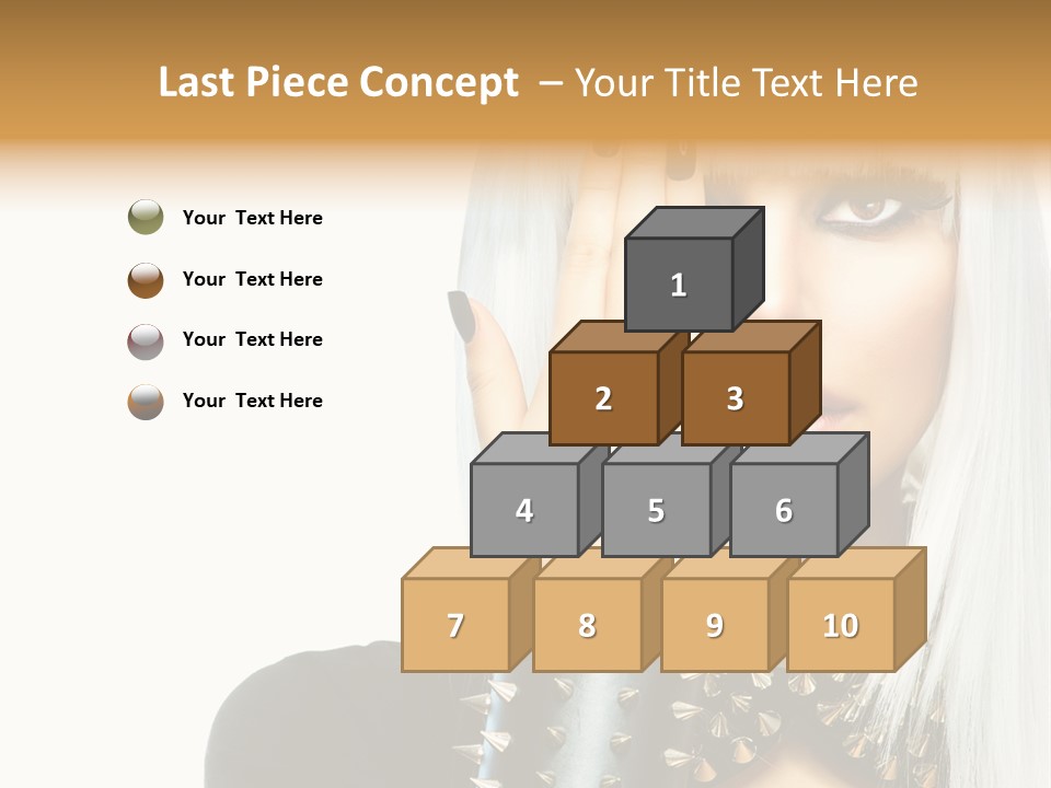 Portrait Fringe Hairstyle PowerPoint Template