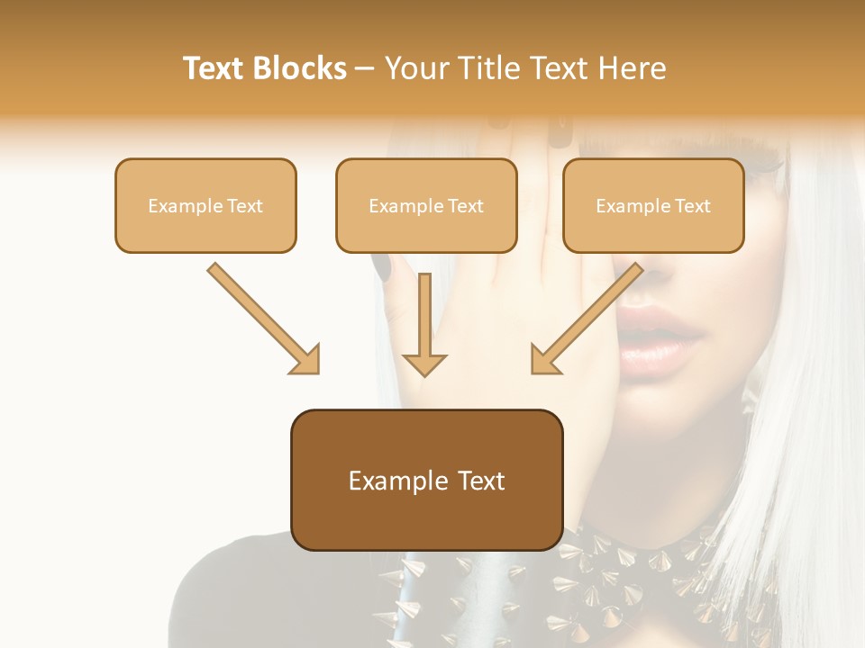 Portrait Fringe Hairstyle PowerPoint Template