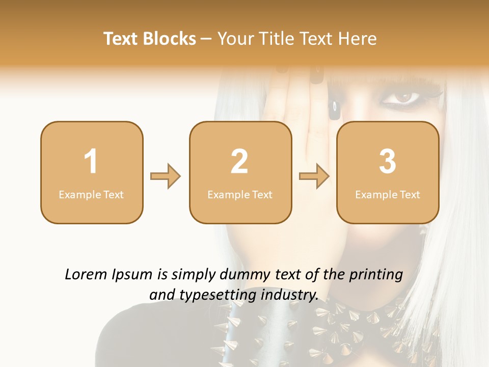 Portrait Fringe Hairstyle PowerPoint Template