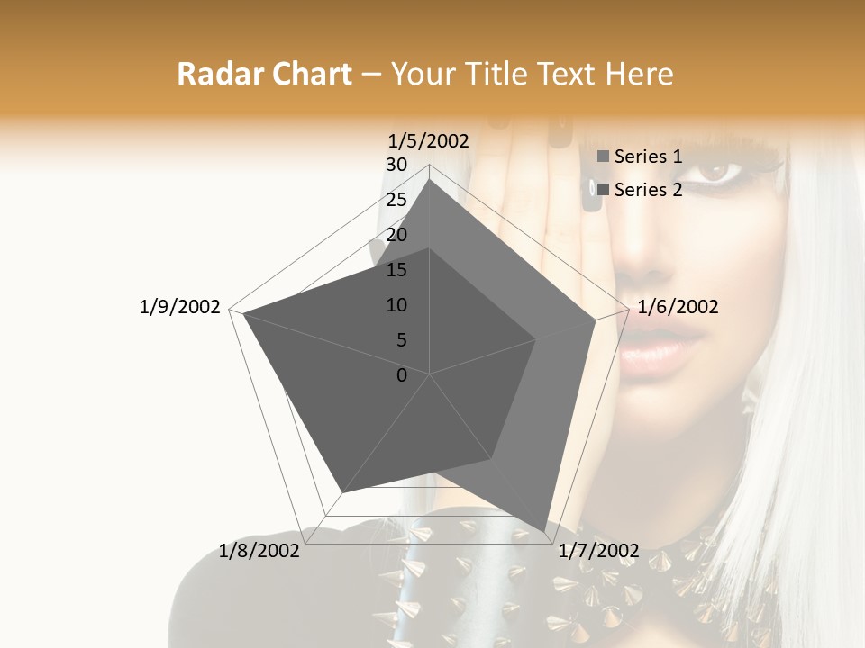 Portrait Fringe Hairstyle PowerPoint Template