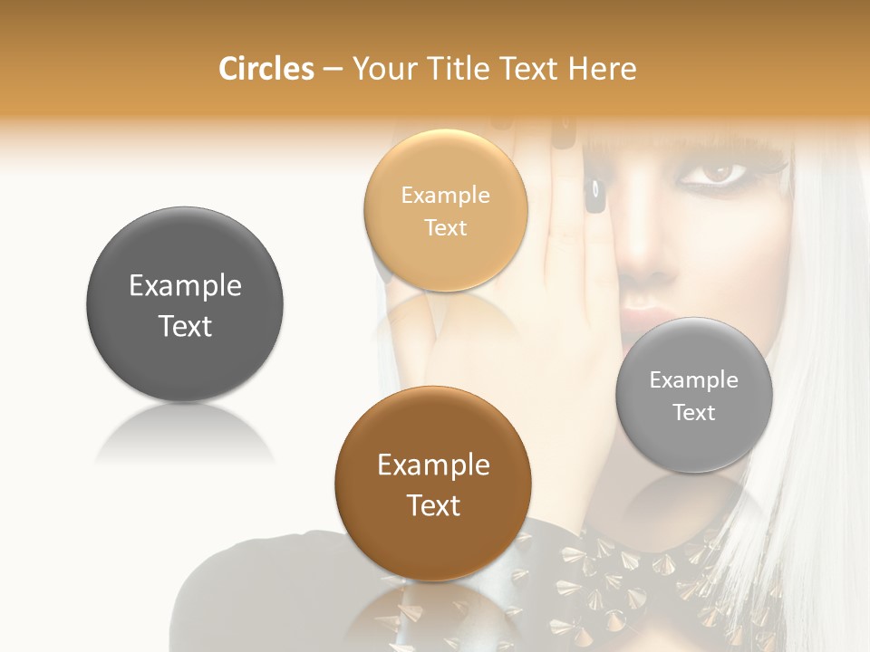 Portrait Fringe Hairstyle PowerPoint Template