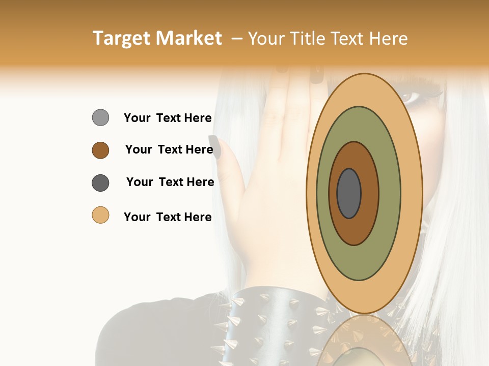 Portrait Fringe Hairstyle PowerPoint Template