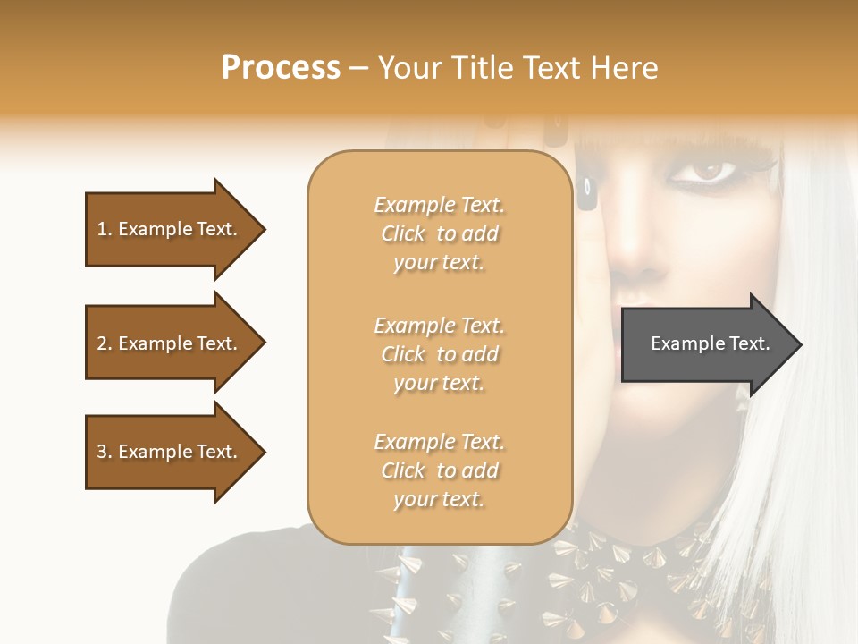 Portrait Fringe Hairstyle PowerPoint Template