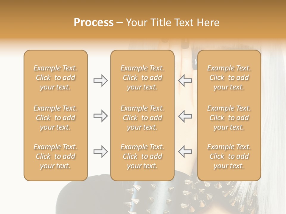 Portrait Fringe Hairstyle PowerPoint Template