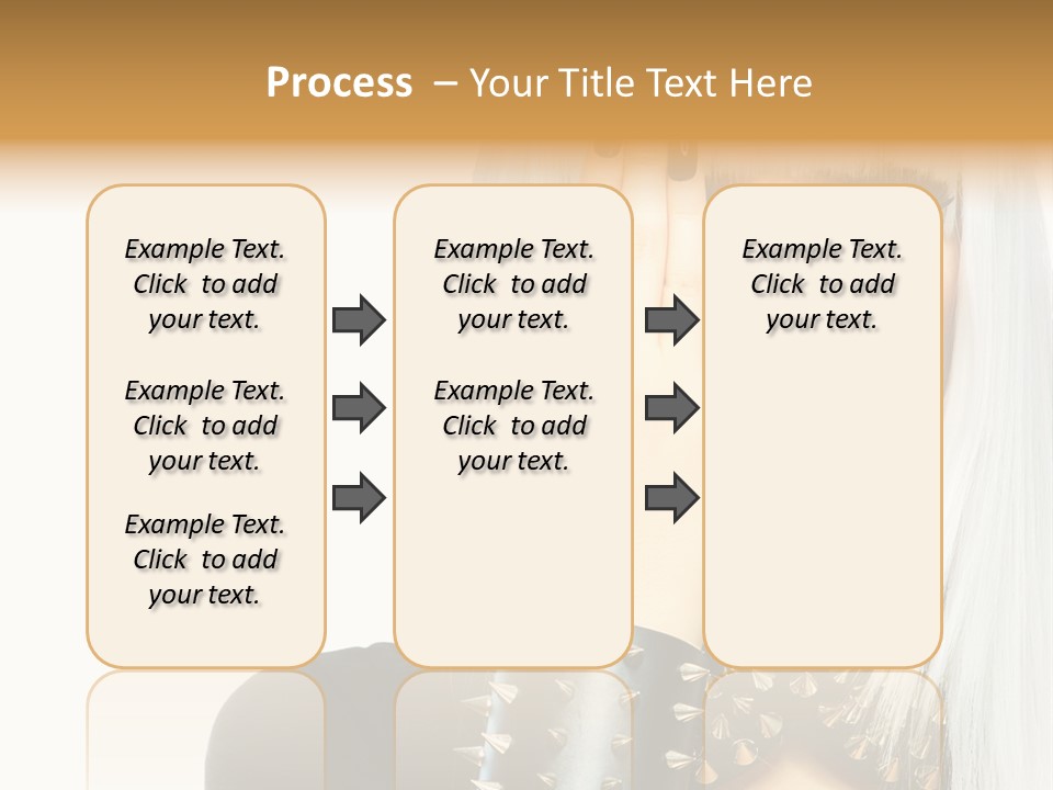 Portrait Fringe Hairstyle PowerPoint Template