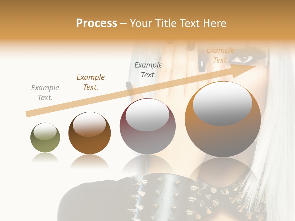 Portrait Fringe Hairstyle PowerPoint Template