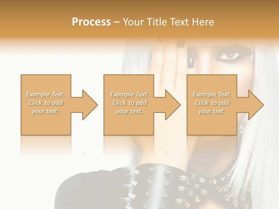 Portrait Fringe Hairstyle PowerPoint Template
