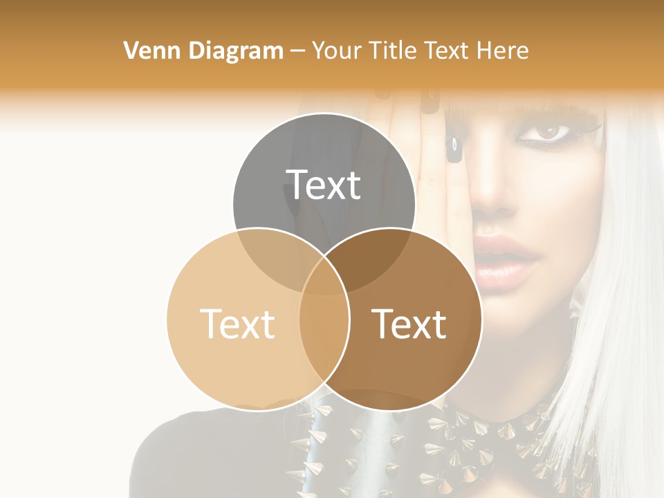 Portrait Fringe Hairstyle PowerPoint Template