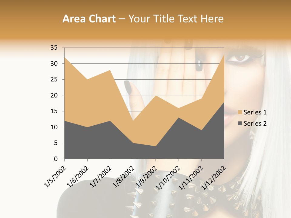 Portrait Fringe Hairstyle PowerPoint Template