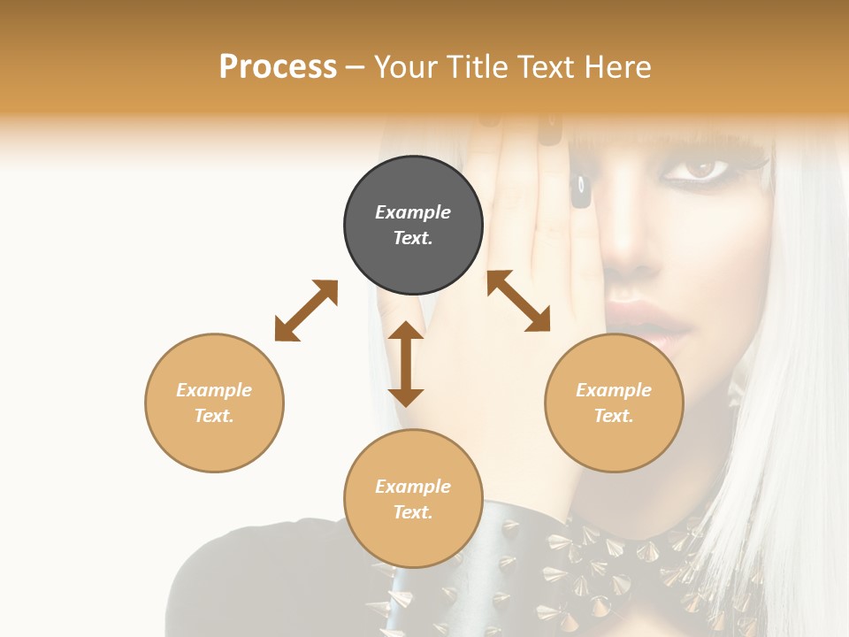 Portrait Fringe Hairstyle PowerPoint Template