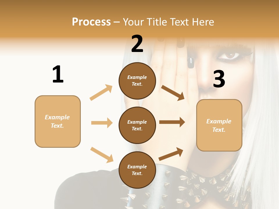 Portrait Fringe Hairstyle PowerPoint Template