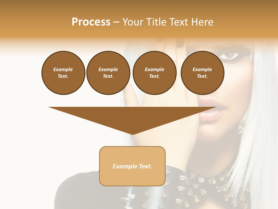 Portrait Fringe Hairstyle PowerPoint Template