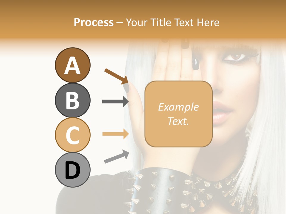 Portrait Fringe Hairstyle PowerPoint Template
