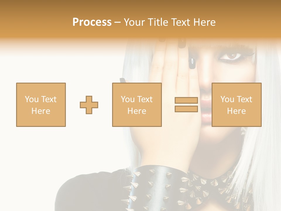 Portrait Fringe Hairstyle PowerPoint Template