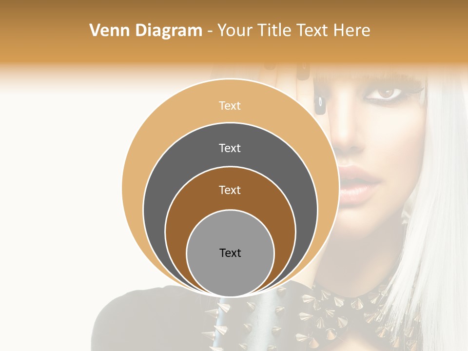 Portrait Fringe Hairstyle PowerPoint Template