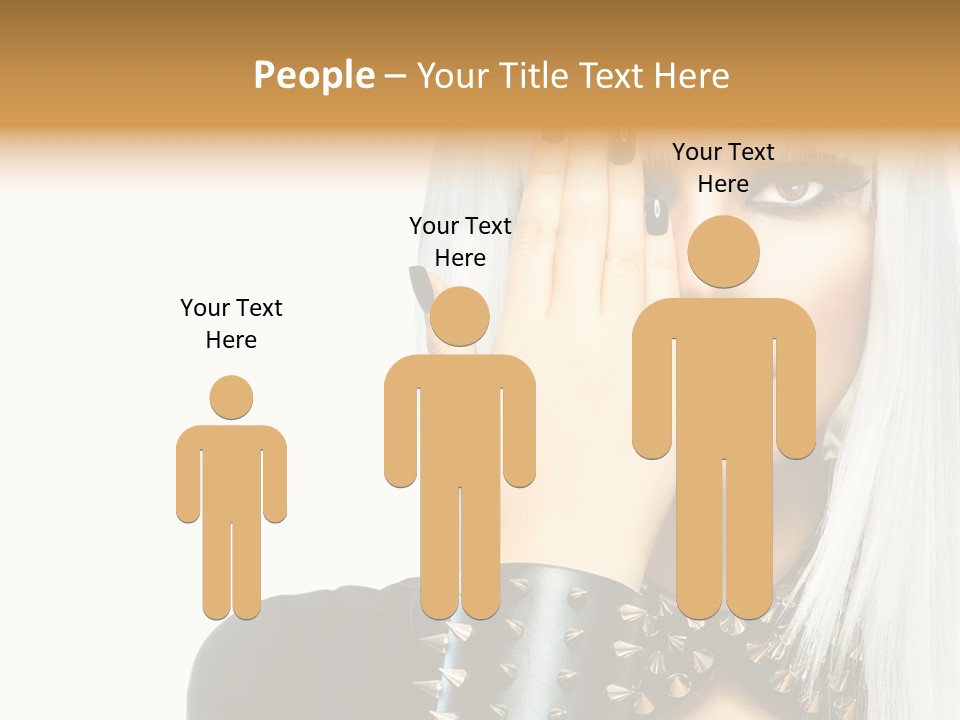 Portrait Fringe Hairstyle PowerPoint Template