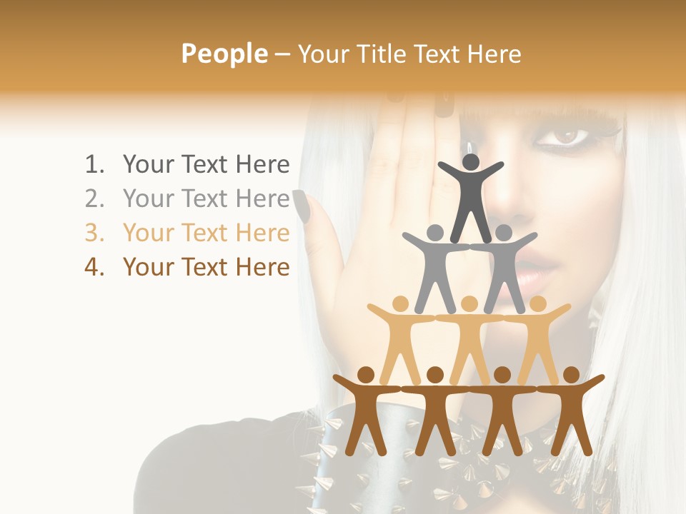 Portrait Fringe Hairstyle PowerPoint Template