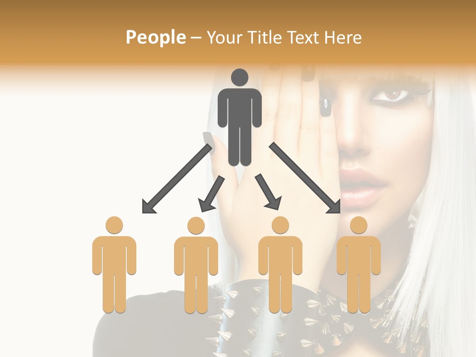 Portrait Fringe Hairstyle PowerPoint Template