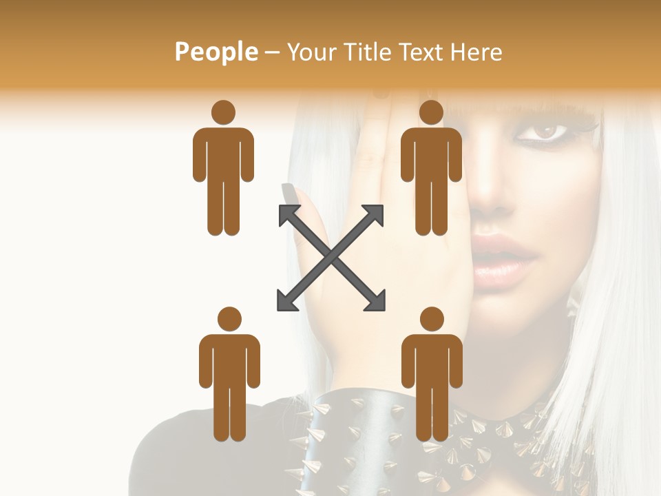 Portrait Fringe Hairstyle PowerPoint Template