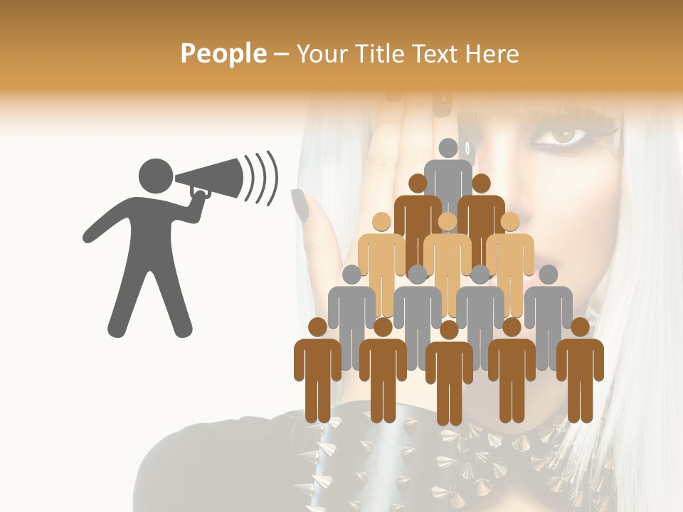 Portrait Fringe Hairstyle PowerPoint Template